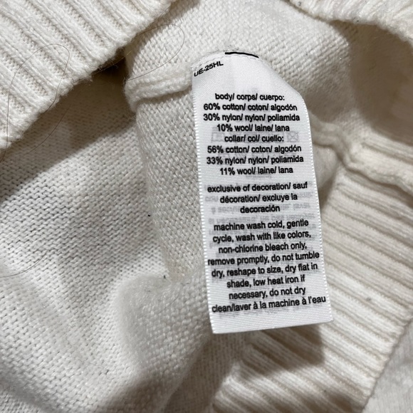 Women's Fair Isle   in Winter White & Gray by Tommy Jeans , Size Large (BIN2) - Picture 7 of 7